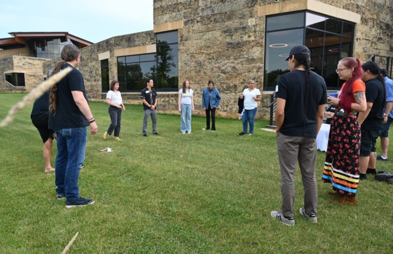 NABS Staff hold circles at the beginning and end of each day to maintain a safe and sacred